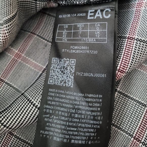 Guess Plaid Zippered Dress size Large - Picture 7 of 7